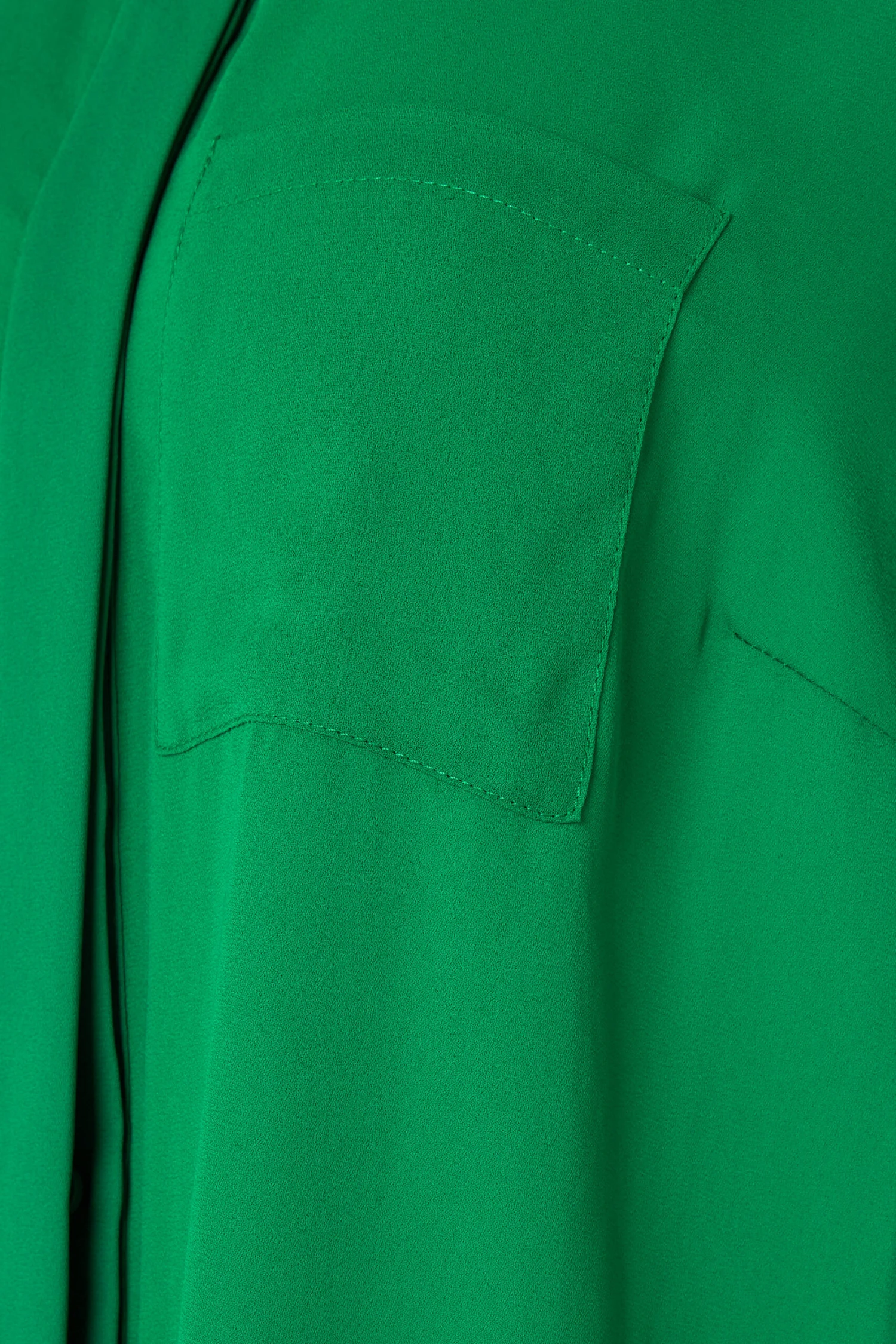 M&Co Green Satin Contrast Panel Shirt 5 M&Co Green Satin Contrast Panel Shirt - Image 5