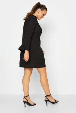 M&Co Black Shimmer Bell Sleeve Mini Dress 9 M&Co Black Shimmer Bell Sleeve Mini Dress -M&Co Sales Store 67e05d62 483e 40 550283 C scaled