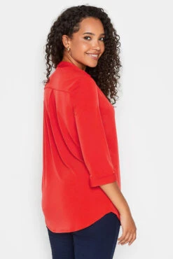 M&Co Red Half Placket Jersey Shirt 9 M&Co Red Half Placket Jersey Shirt -M&Co Sales Store 681d1f4b 01a9 4e 550137 C scaled