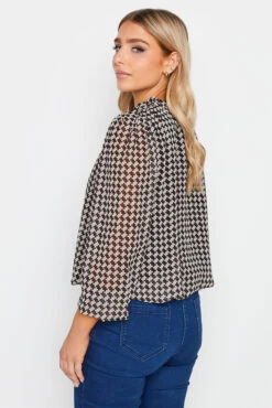 M&Co Black Geometric Print Tie Neck Blouse 9 M&Co Black Geometric Print Tie Neck Blouse -M&Co Sales Store 6a42ccfe eff6 42 550276 C scaled
