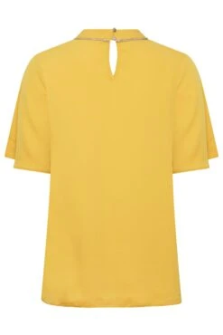 M&Co Yellow Embellished Neck Keyhole Blouse 13 M&Co Yellow Embellished Neck Keyhole Blouse -M&Co Sales Store 6b2a0f45 c0f8 4a 550306 Y scaled