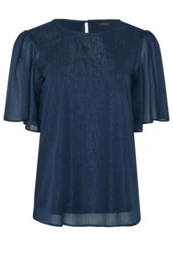 M&Co Navy Blue Glitter Blouse 12 M&Co Navy Blue Glitter Blouse -M&Co Sales Store 6cca2748 fb98 4c 550167 X scaled