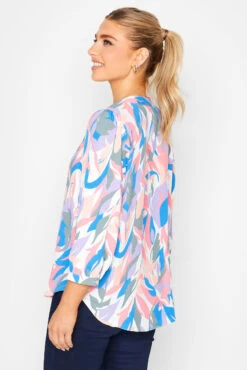 M&Co Pink Leaf Print Half Placket Shirt -M&Co Sales Store 6cdd94fc 52a7 4e 550666 C scaled