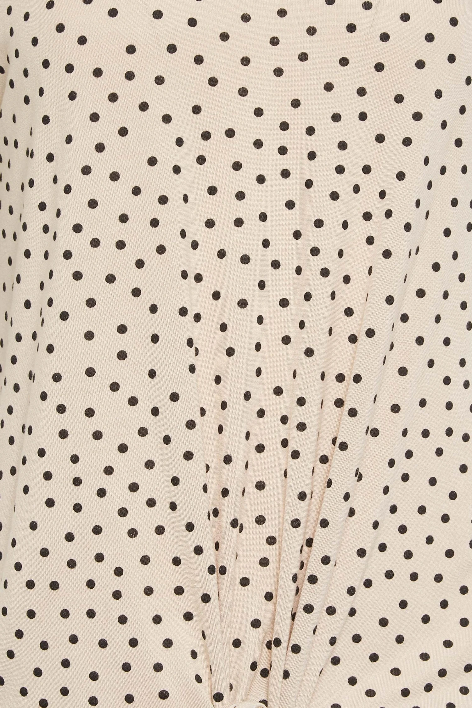 M&Co Beige Brown Spot Print Tie Detail T-Shirt 5 M&Co Beige Brown Spot Print Tie Detail T-Shirt - Image 5