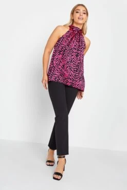 M&Co Pink Animal Print Halterneck Blouse -M&Co Sales Store 6e11ddcc beb4 46 550598 C scaled