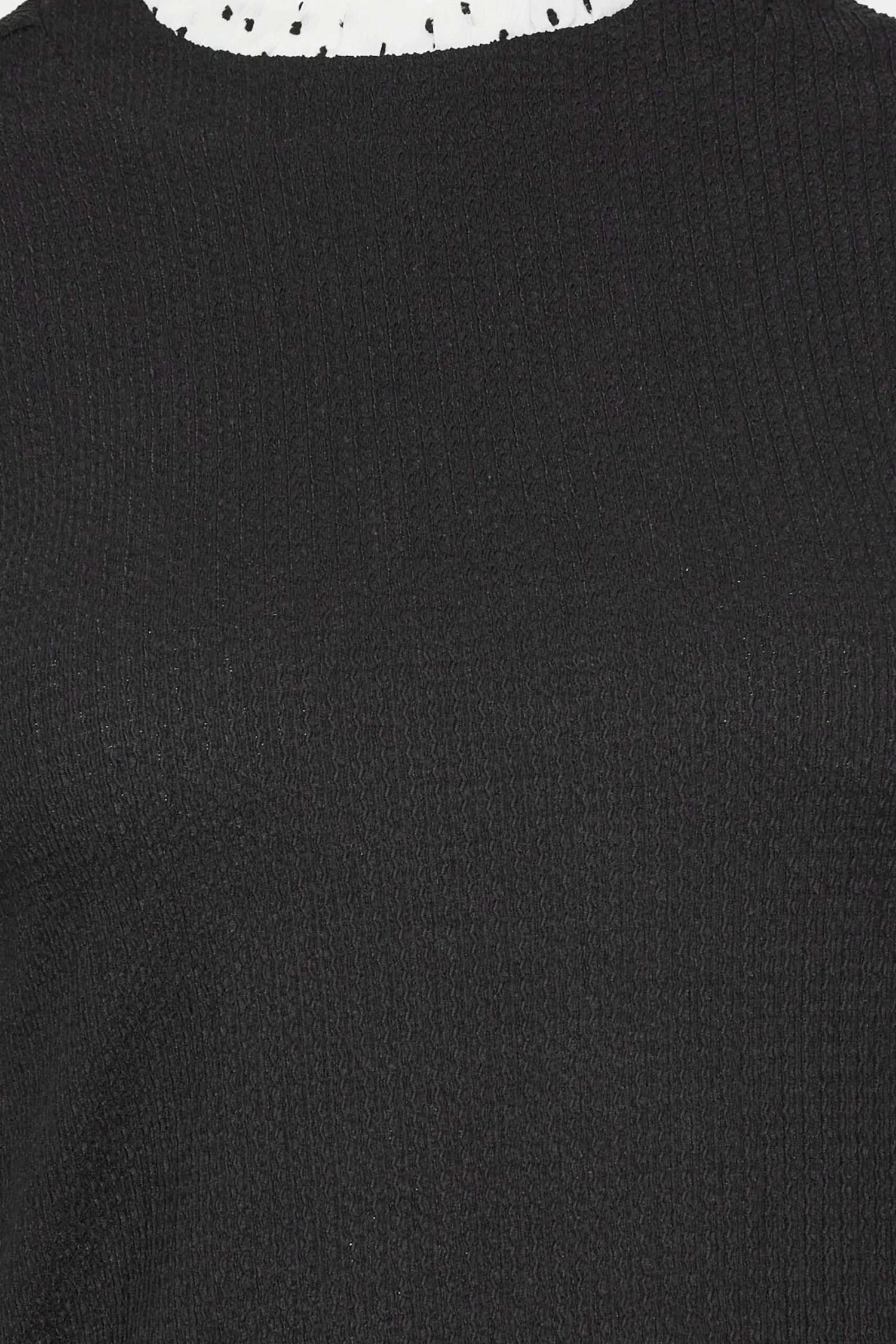 M&Co Black Polka Dot Sleeve Blouse 5 M&Co Black Polka Dot Sleeve Blouse - Image 5