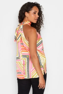 M&Co Pink Scarf Print Halter Neck Blouse -M&Co Sales Store 6fde6889 63d0 4b 550594 C scaled