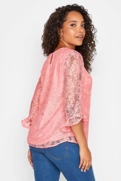 M&Co Light Pink Floral Lace Long Sleeve Blouse 9 M&Co Light Pink Floral Lace Long Sleeve Blouse -M&Co Sales Store 70791294 e4b2 48 550090 C scaled