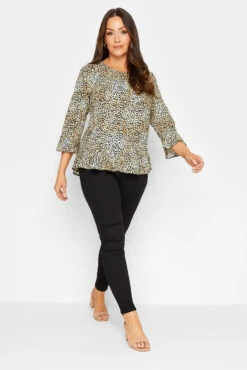 M&Co Brown Animal Print Cotton Frill Hem Top -M&Co Sales Store 70ef2923 4d4e 45 550221 B scaled