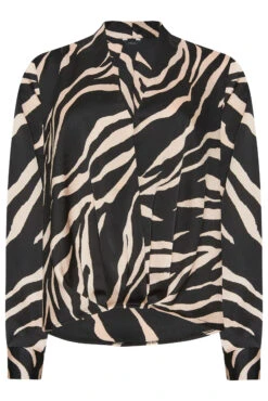 M&Co Black Zebra Print Wrap Front Blouse 12 M&Co Black Zebra Print Wrap Front Blouse -M&Co Sales Store 7161d964 073f 4a 550084 X scaled