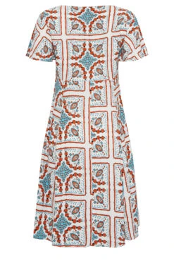 M&Co White Tile Print Button Through Midi Dress -M&Co Sales Store 74172e2f d98d 47 550420 Y scaled