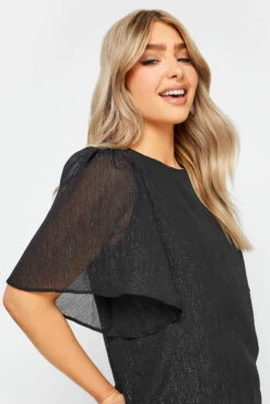 M&Co Black Metallic Angel Sleeve Blouse -M&Co Sales Store 74e920b9 5d06 4b 550171 D scaled