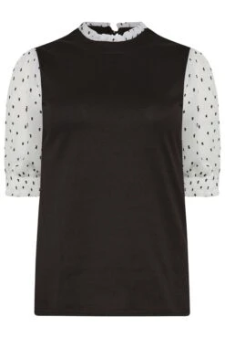 M&Co Black Dobby Sleeve Contrast Blouse 12 M&Co Black Dobby Sleeve Contrast Blouse -M&Co Sales Store 74f3f893 c446 48 550651 X scaled