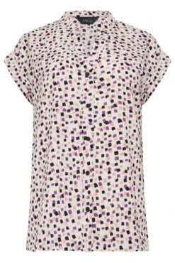 M&Co White Spot Print V-Neck Blouse -M&Co Sales Store 760cb371 13c8 43 550652 X scaled
