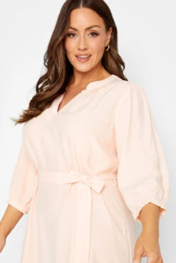 M&Co Light Pink Tie Waist Tunic Dress 10 M&Co Light Pink Tie Waist Tunic Dress -M&Co Sales Store 78ad55f0 beaa 43 550058 D scaled