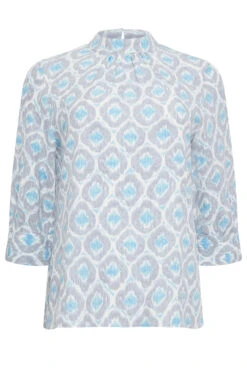 M&Co Blue Geometric Print High Neck Blouse -M&Co Sales Store 78f1b3b7 41ac 4b 550588 X scaled