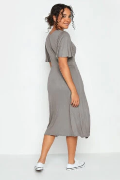 M&Co Grey Angel Sleeve Split Hem Midi Dress 9 M&Co Grey Angel Sleeve Split Hem Midi Dress -M&Co Sales Store 7909b15c 0f4c 4b 550503 C scaled