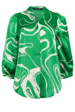 M&Co Green Abstract Print 3/4 Sleeve Blouse -M&Co Sales Store 7a584fdd a516 4b 550556 X scaled