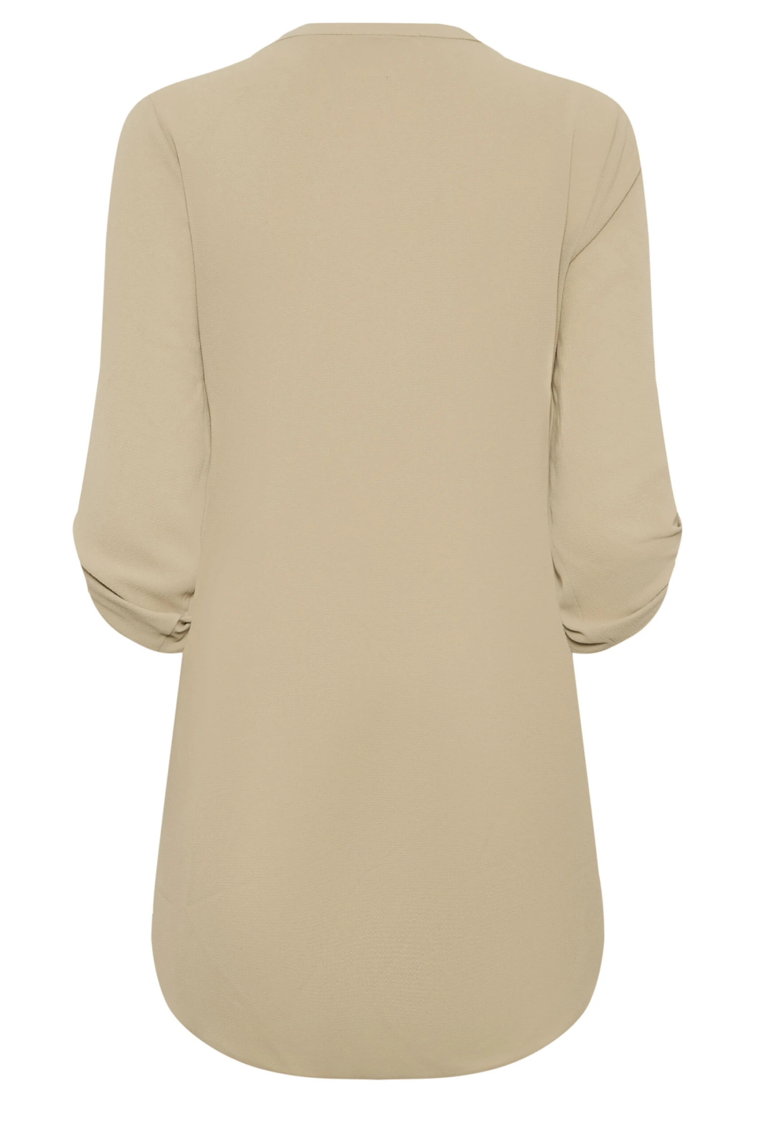 M&Co Natural Brown Long Sleeve Button Blouse 7 M&Co Natural Brown Long Sleeve Button Blouse - Image 7