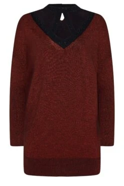 M&Co Red Glitter Cut Out Tunic Jumper 12 M&Co Red Glitter Cut Out Tunic Jumper -M&Co Sales Store 7bdafa72 55ae 40 550065 X scaled