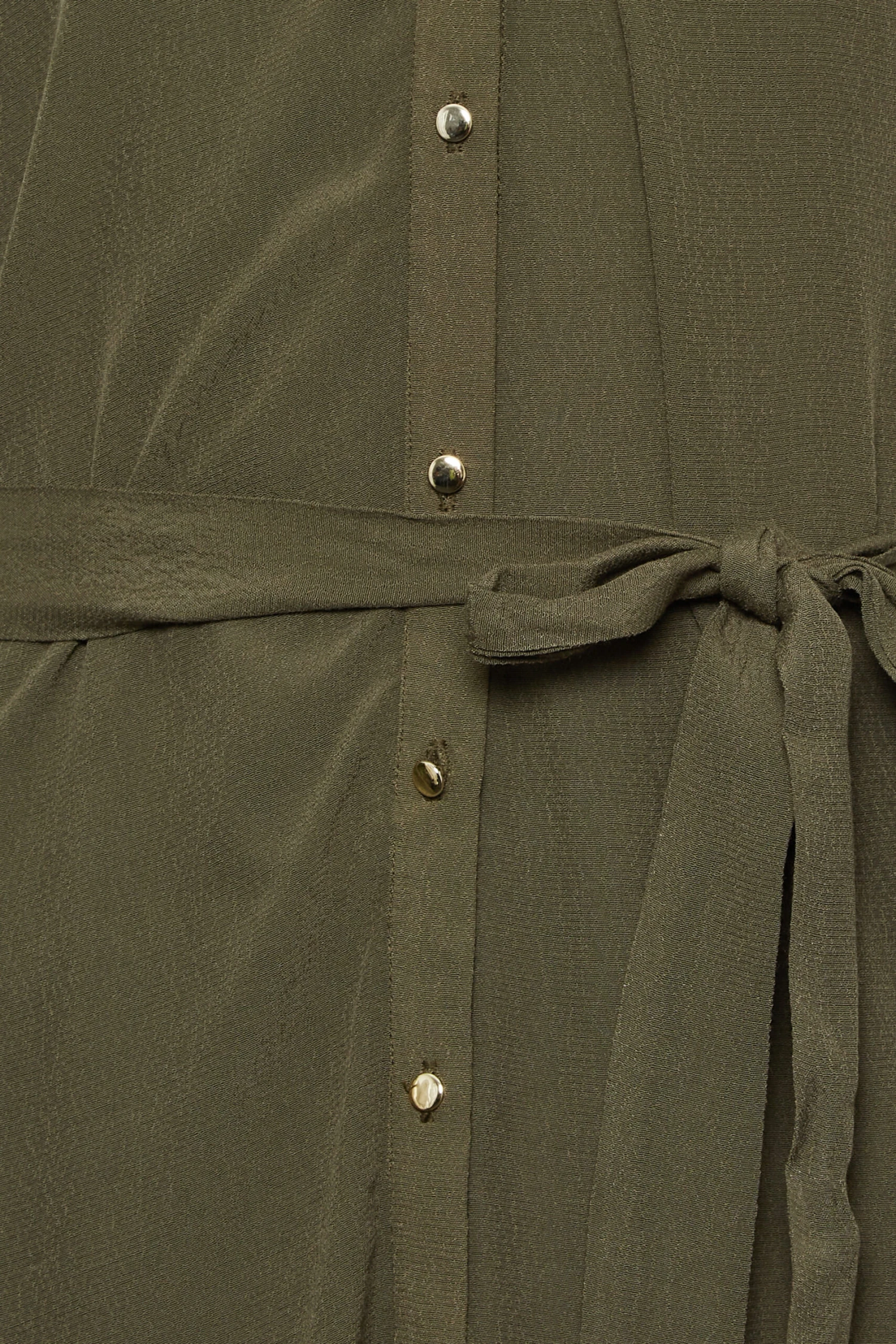 M&Co Khaki Green Tie Waist Blouse 5 M&Co Khaki Green Tie Waist Blouse - Image 5