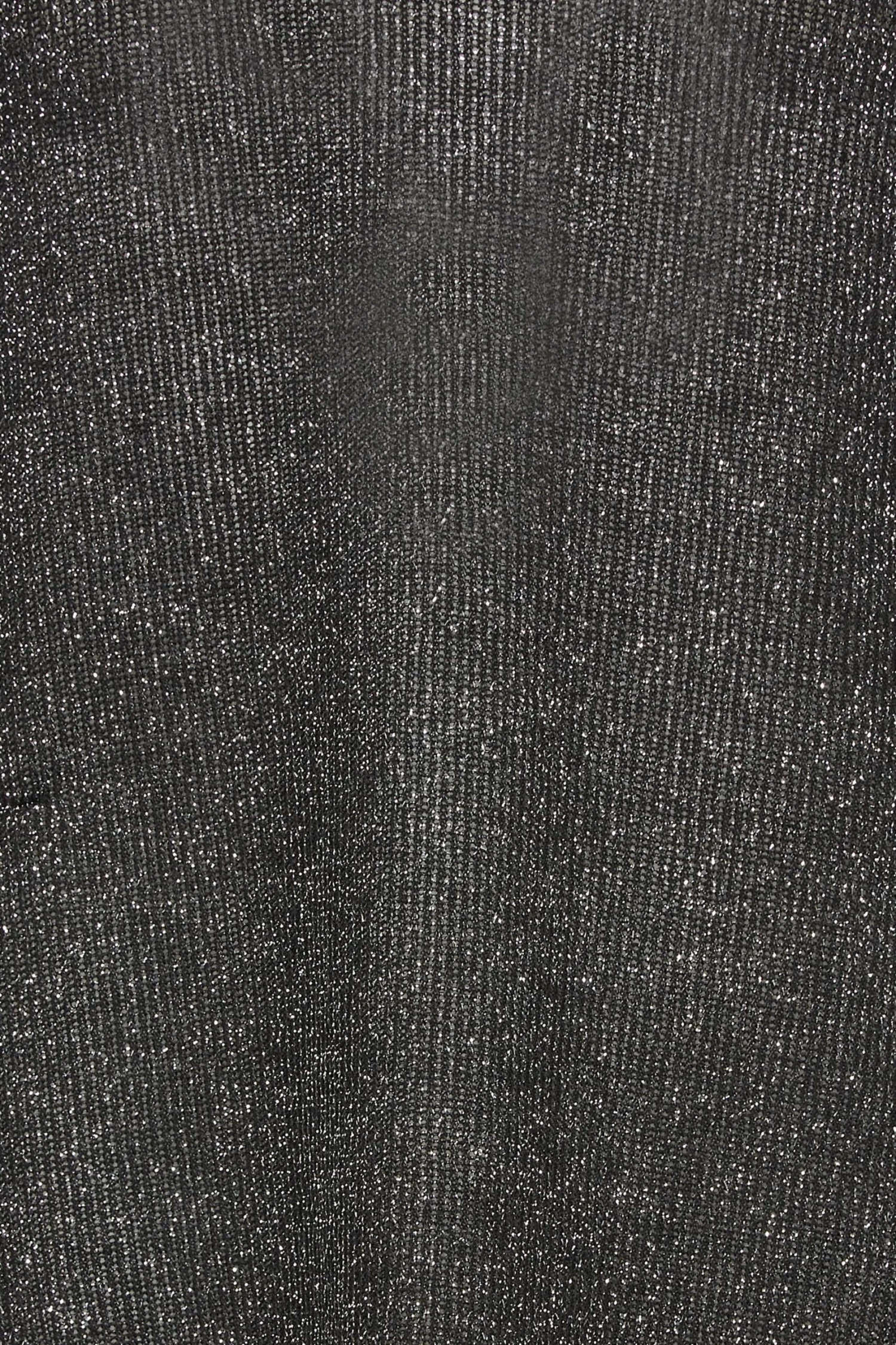 M&Co Black & Silver Glitter Ruched Sleeve Blouse 5 M&Co Black & Silver Glitter Ruched Sleeve Blouse - Image 5