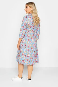 M&Co Blue Floral Print Tie Waist Shirt Dress -M&Co Sales Store 7ec0fa7b d04b 4f 550415 C scaled