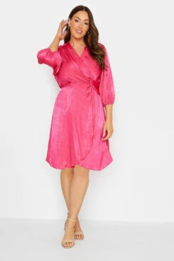 M&Co Pink Satin Wrap Dress 10 M&Co Pink Satin Wrap Dress -M&Co Sales Store 7f6b04f0 ae86 47 550001 C scaled