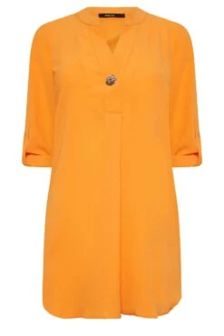 M&Co Orange Statement Button Tab Sleeve Shirt -M&Co Sales Store 7f8f7525 1d0d 46 550301 X scaled