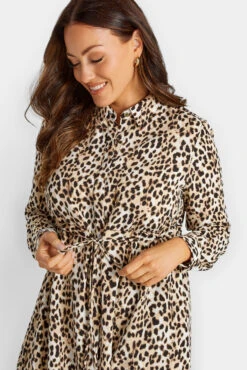 M&Co Brown Animal Print Tie Waist Tunic Shirt 10 M&Co Brown Animal Print Tie Waist Tunic Shirt -M&Co Sales Store 80d42ab2 d306 44 550027 D scaled