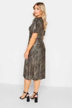 M&Co Black Swirl Print Angel Sleeve Split Hem Midi Dress -M&Co Sales Store 80fad489 d5cc 47 550548 C scaled