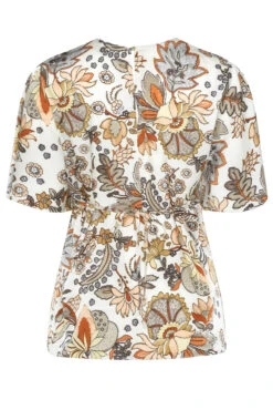 M&Co White Floral Tie Back Blouse 13 M&Co White Floral Tie Back Blouse -M&Co Sales Store 81bd0766 46f2 4f 550275 Y scaled