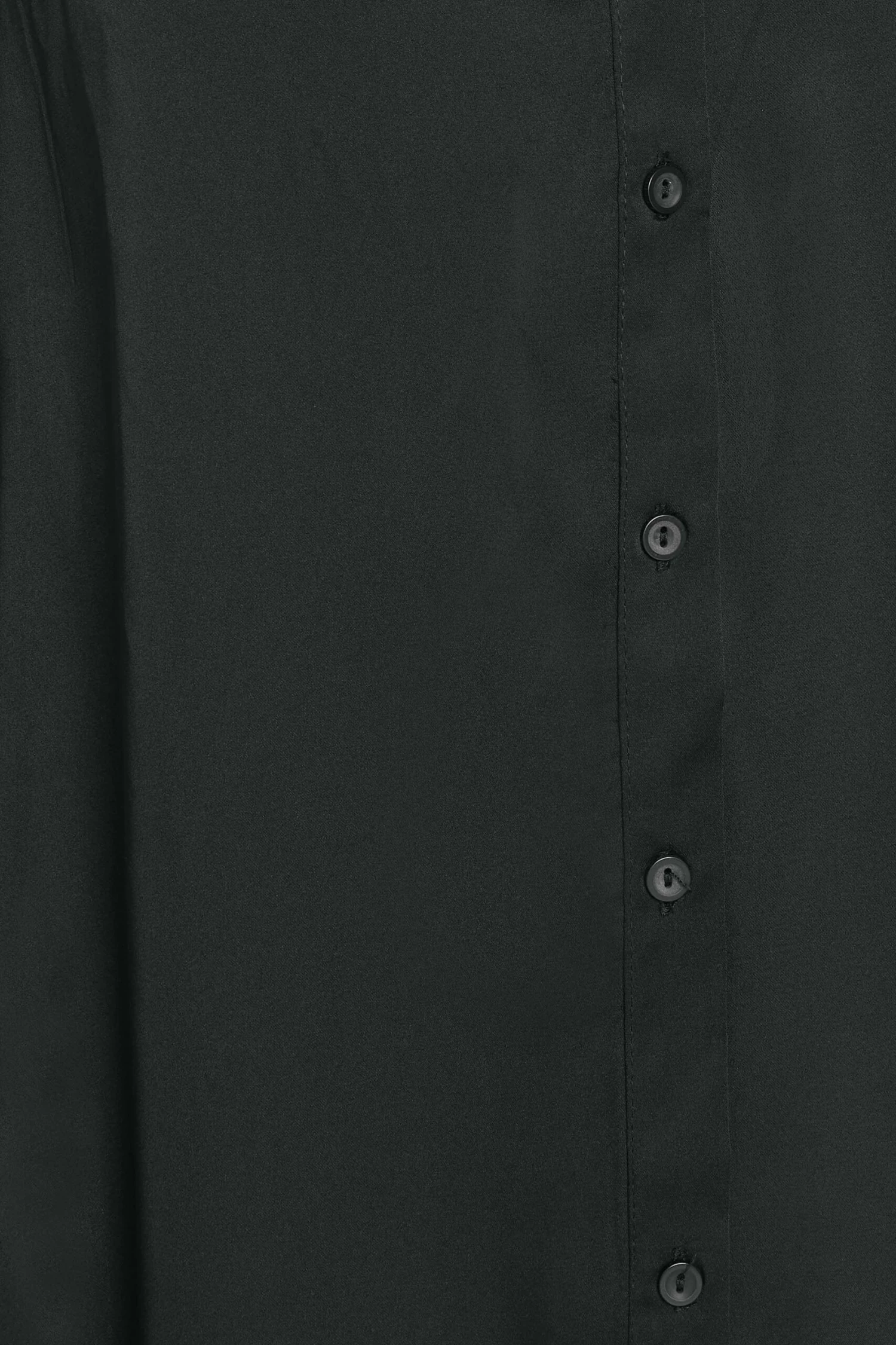 M&Co Black Satin Button Through Shirt 5 M&Co Black Satin Button Through Shirt - Image 5