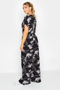 M&Co Black Floral Wrap Jumpsuit -M&Co Sales Store 837e572f b6ac 47 500306 C scaled