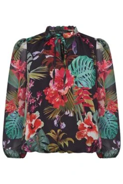 M&Co Black Floral High Neck Blouse -M&Co Sales Store 84c777d8 75f2 43 550671 X scaled