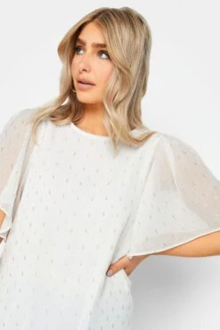 M&Co White Glitter Detail Blouse -M&Co Sales Store 85321237 7e1e 4a 550626 D scaled