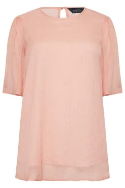 M&Co Pink Shimmer Angel Sleeve Blouse -M&Co Sales Store 871607db 25fc 4d 550627 X scaled