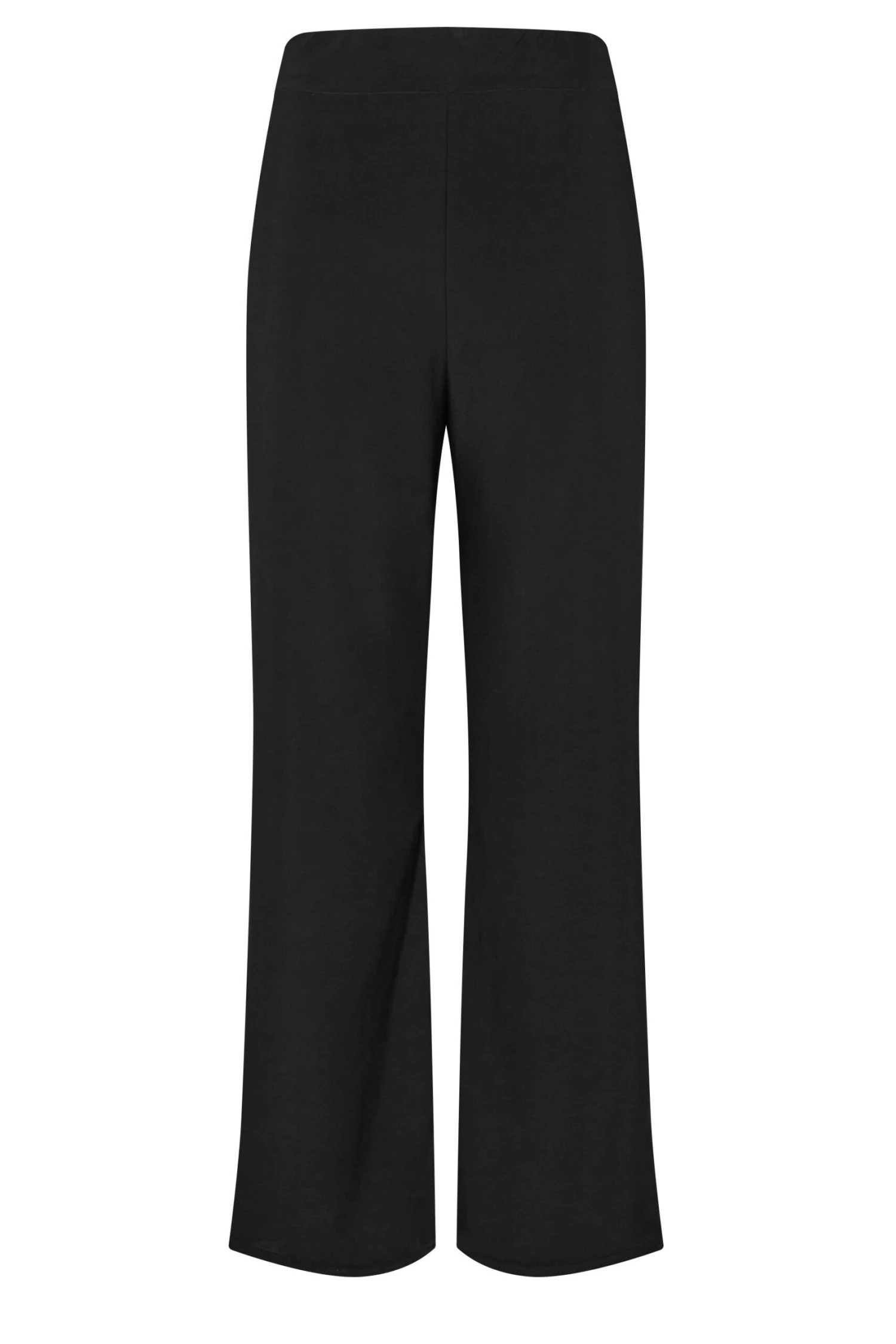M&Co Black Stretch Wide Leg Trousers 4 M&Co Black Stretch Wide Leg Trousers - Image 4