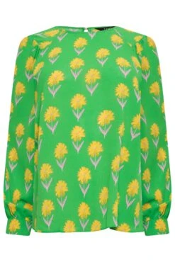 M&Co Green Floral Print Long Sleeve Blouse -M&Co Sales Store 8825986b 100b 4f 550583 X scaled