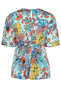 M&Co Light Blue Floral Tie Back Blouse -M&Co Sales Store 884a9c48 6c75 4b 550277 Y scaled