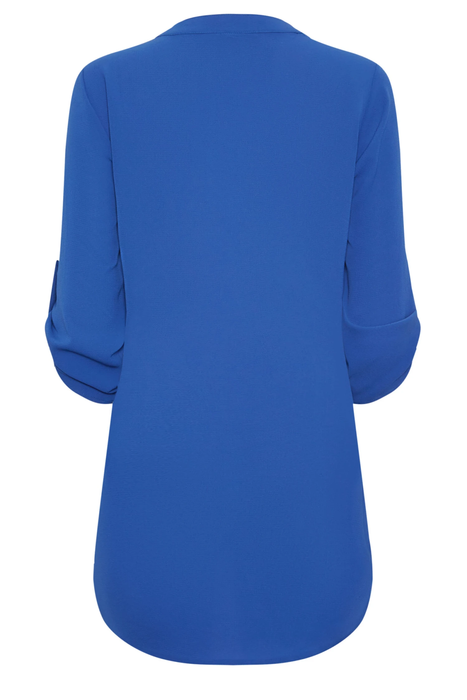 M&Co Cobalt Blue Statement Button Tab Sleeve Shirt 7 M&Co Cobalt Blue Statement Button Tab Sleeve Shirt - Image 7