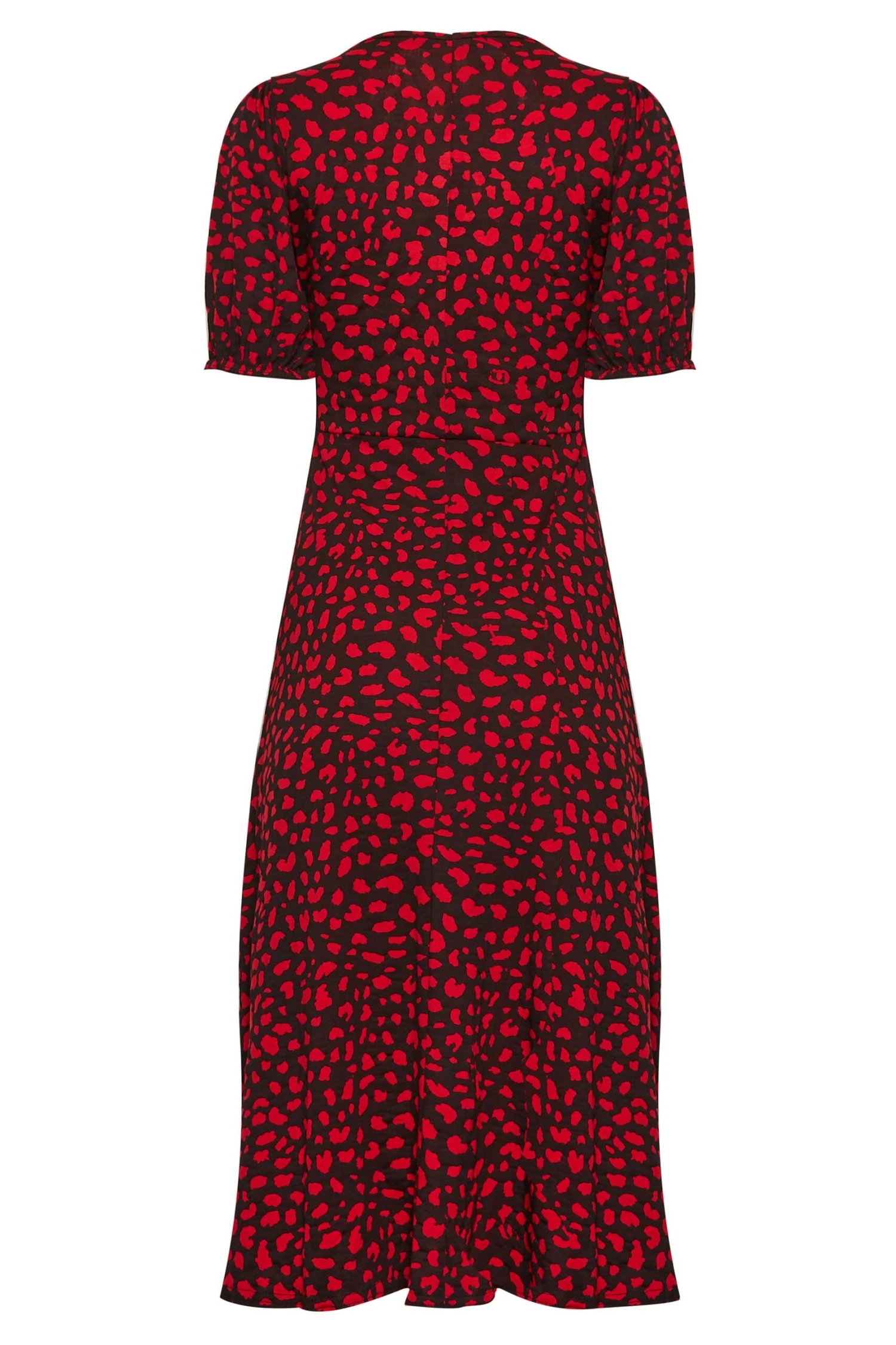 M&Co Red Animal Print Keyhole Maxi Dress 7 M&Co Red Animal Print Keyhole Maxi Dress - Image 7