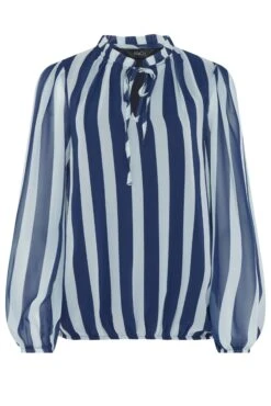 M&Co Navy Blue Stripe Tie Neck Blouse 12 M&Co Navy Blue Stripe Tie Neck Blouse -M&Co Sales Store 8cdb0a75 af0f 4d 550269 X scaled