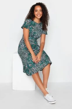 M&Co Green Animal Print Midaxi Dress