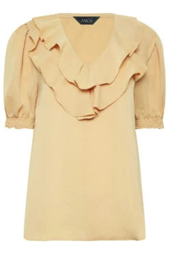 M&Co Light Orange Frill Front Blouse -M&Co Sales Store 8feb4ac4 245a 4a 550531 X scaled
