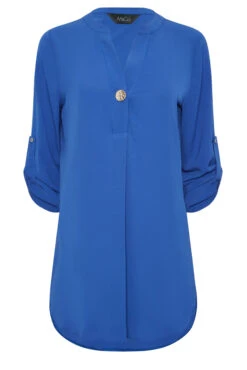 M&Co Cobalt Blue Statement Button Tab Sleeve Shirt 12 M&Co Cobalt Blue Statement Button Tab Sleeve Shirt -M&Co Sales Store 9120ac12 45dc 4d 550292 X scaled