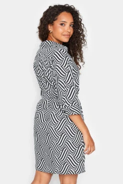 M&Co Black Geometric Print Tie Waist Shirt Dress -M&Co Sales Store 913b715c ed74 4a 550010 C scaled