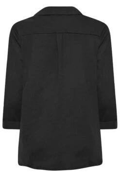 M&Co Black V-Neck Half Placket Shirt -M&Co Sales Store 915def91 5323 4b 550523 Y scaled