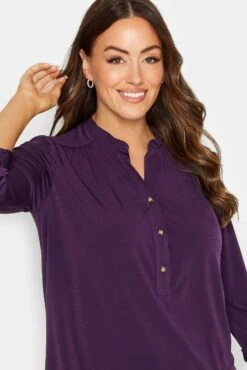 M&Co Purple Half Placket Shirt 10 M&Co Purple Half Placket Shirt -M&Co Sales Store 92030aab 45c7 40 550347 D scaled