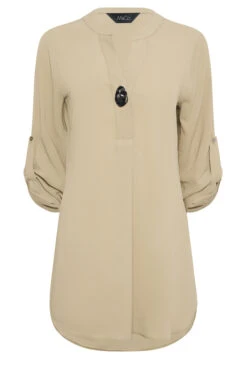 M&Co Natural Brown Long Sleeve Button Blouse 12 M&Co Natural Brown Long Sleeve Button Blouse -M&Co Sales Store 9237b334 5a5a 4d 550299 X scaled